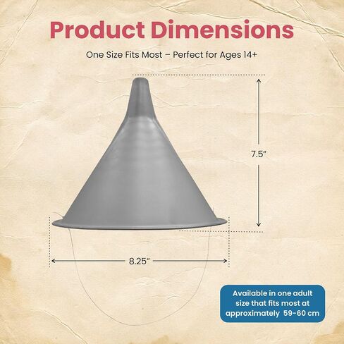 Nicky Bigs Novelties Tin Funnel Hat Halween Assume Assume Comple in Saudi Arabia