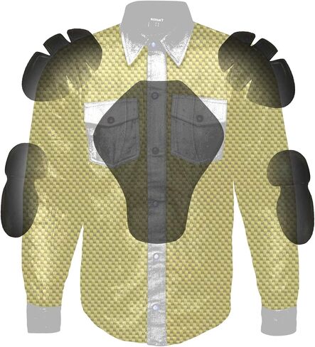 Motorcycle Flannel Shirts Mens Aramid Fiber Reinforced Motorbike Riding Armored Shirt Protective Gear Biker Jacket in Saudi Arabia