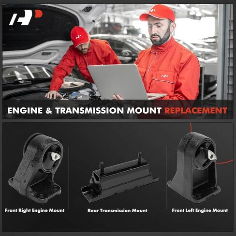 A-Premium 3PCS Engine Motor Mount and Transmission Mount Kit Compatible with Dodge Ram 2500 2005 5.7L, Ram 3500 2005 5.7L, RWD, Replace# 52021321AC, 52110036AB in Saudi Arabia