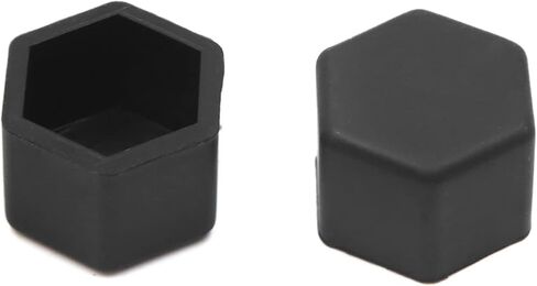UXCELL 20PCS 19MM Rubber Car Wheel Tyre Tyre Nut Screw Cover Cover Caps Hub Protector Black in Saudi Arabia