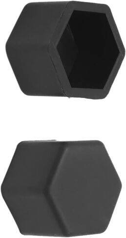 UXCELL 20PCS 19MM Rubber Car Wheel Tyre Tyre Nut Screw Cover Cover Caps Hub Protector Black in Saudi Arabia