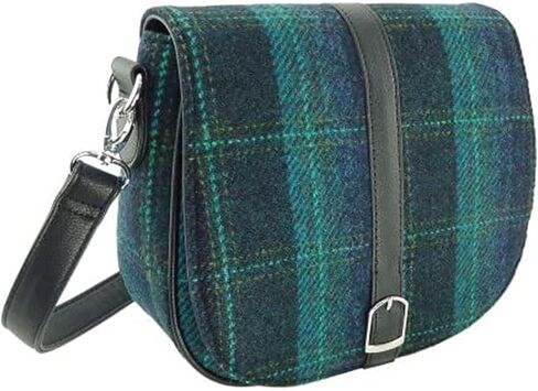 Women's Harris Tweed Beauly Shoulder Casual Bag Adjustable Strap Tartan Pattern Birthday Gift Mothr's day in Kuwait