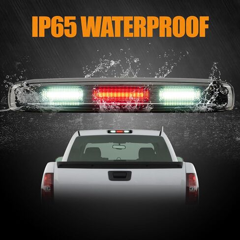 Third 3rd Brake Light for 07-13 Chevy Silverado/GMC Sierra 1500 2500HD 3500HD, X Style LED High Mount Stop Light Sequential Rear Center Roof Tail Lamp in Saudi Arabia