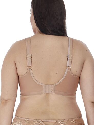 Elomi Charley Banded Stretch Lace Plunge Underwire Bra (4382),42HH,Fawn in Saudi Arabia