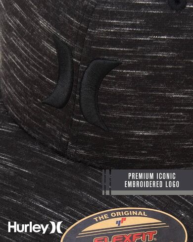 Hurley Men's Caps - One & Only Flexfit Baseball Cap - Fitted Hats for Men (S-XL), Size Large-X-Large, Navy in Saudi Arabia