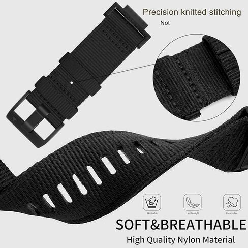 Abanen Rugged Nylon Watch Band لـ Casio Gshock DW-5600/8900 ، حزام معصم رياضي قابل للتعديل لـ GA-100/GW-B5600/GB-5600/GW-6900 in Kuwait