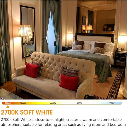 Energetic Dimmable LED Bulb, 150 Watt Equivalent, Super Bright A21 Light Bulb, Daylight 5000K, 2300LM, Brightest LED Bulbs, E26 Standard Base, Damp Rated, ETL Listed, 4-Pack in Kuwait