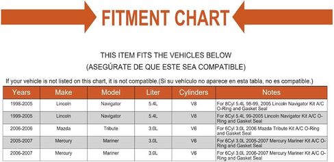 بديل A/C AC O-Ring وختم الحشية ل F350 Truck F450 F550 in Saudi Arabia