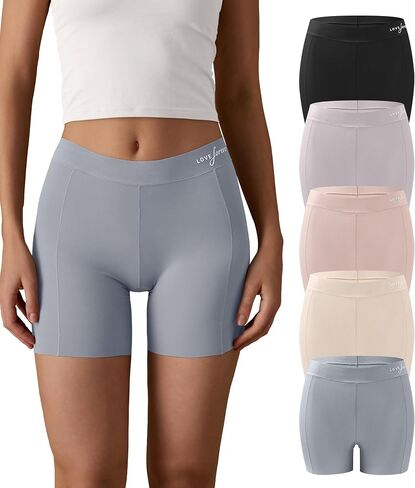 ملخصات ملاكمة للسيدات من Sharicca Womens بويشورت بويشورت ملابس داخلية مضادة لخوف الصبي سراويل سراويل ملاكمة ناعمة in Saudi Arabia
