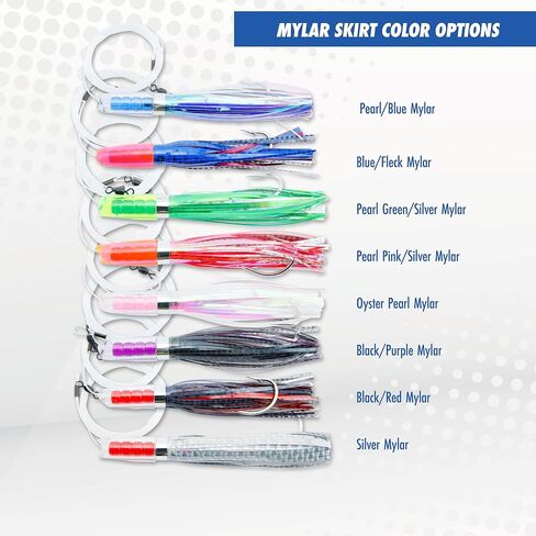 C&H Lures Rattle Jet Rigged & Ready - 6.75 inch Saltwater Fishing Lures with Integrated Rattle Technology, Green/Chartreuse Vinyl Skirt with 7/0 Mustad Hook, AFW Swivel, 100 lb Grand Slam Monofilament in Saudi Arabia