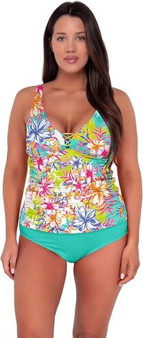 Emerson Tankini Women's Swimsuit Top in Ribbed Fabric (Bottom Not Included) in Saudi Arabia