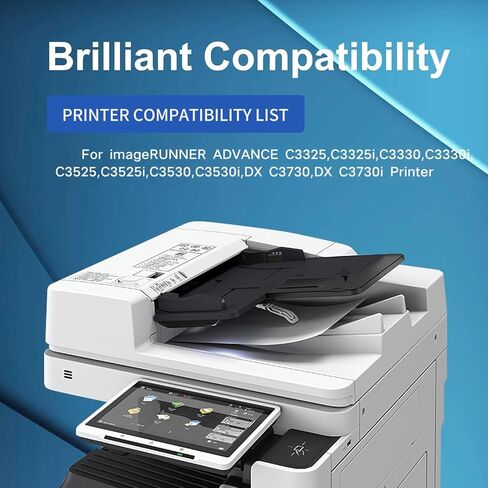 خرطوشة حبر Canon GPR-53 GPR 53 لـ ImageRunner Advance iR-ADV C3325 C3330 C3525 C3530 C3025 عالية الإنتاجية (36000 صفحة، 4 حزم، BK، C، M، Y) in Kuwait