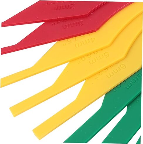 Cabilock 3pcs Brake Pad Measuring Instrument Tool Measuring Thickness Gauge Repair Brake Pads Front Brake Pad Gauge Tester Tread Brake Pad Measurement Inline Check Linings Meter Car Plastic in Saudi Arabia
