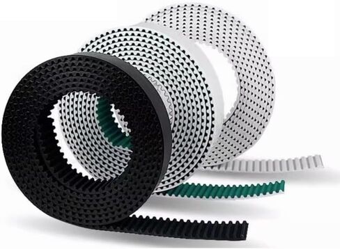Qinlu-3D Printer Belt HTD 8M PU Open Belt Three Colors Width 12/15/20/25/30/40mm Timing Polyurethane Transmission Belt, 3D Printer Accessories(1 Meter,PU Black 25mm) in Saudi Arabia