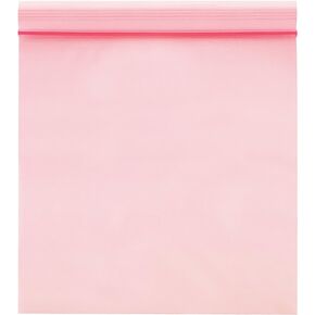 2 1/2" x 3", 4 Mil (1000/Case) Heavy Duty Pink Anti-Static Zipper Reclosable Plastic Poly Bags