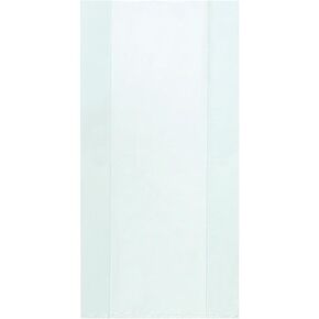 BOX USA BPB1350 Gusseted Poly Bags, 1 mil, 4" x 2" x 12", Clear (Pack of 1000)