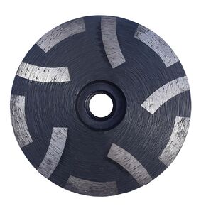4 in.x 5/8-11 in. Smooth Grinding Resin Filled Diamond Cup Wheel for Angle Grinder, Resin Filled Diamond Grinding Wheel for Granite Marble Engineered Stone