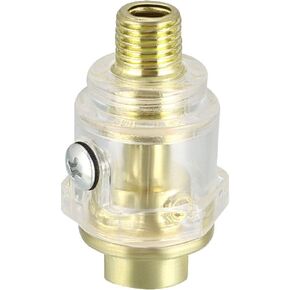 uxcell Air Line Lubricator, Mini In-line Air Tool Oiler, 1/4 inchesNPT Inlet and Outlet for Air Compressor Pipe Tool 3pcs