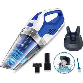 Kirby Storm Handheld, Wet & Dry Vacuum Cleaner, Powerful Cordless Hand Vac for Home & Car, Small Lightweight Handvac, 22.2volt Lithium-ion Rechargeable Battery, Medium, Blue