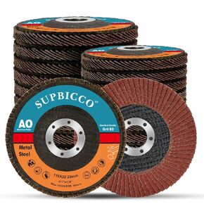 60 Grit Flap Discs, 4 1/2 x 7/8 Inch Grinding Sanding Wheel for Angle Grinder, 4.5" Type 29 Premium and Industrial Grade Aluminum Oxide Abrasives Flap Disk (10 Pack)
