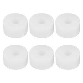PATIKIL Silicone Rubber Flat Washer, 6 Pcs 1.18" OD x 0.39" ID x 0.59" Thickness Sealing O Ring Water Hose Gasket Assortment Kit Heat Resistant Washer for Plumbing Valve Machinery, White