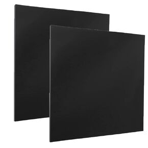 DARENYI 2Pcs Acrylic Sheets Plexiglass Sheets 12 x 12 x 1/8 inch Thick Acrylic Board Black Acrylic Panels Plastic Sheets for Craft DIY, Drawing, Printing, Picture Frame etc
