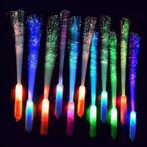 25 Pack Glow Sticks Mardi Gras Party Supplies ,Glow in the Dark Party Supplies,3 Models Flashing Sticks, Fiber Optic Wands Light up Sticks Fit Wedding Birthday Easter valentine's day