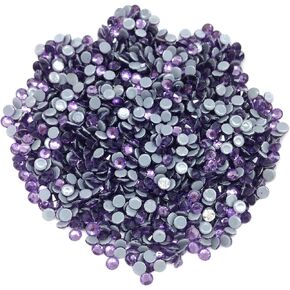 PEPPERLONELY Flat Back & Faceted Glass Hot Fix Rhinestones (SS10 (2.7mm) 1440 pcs, Jonquil)
