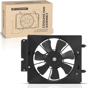 A-Premium A/C Condenser Fan Assembly Compatible with Select Honda Models - CR-V CRV 2002-2006, Element 2003-2006 - Replace# 38611PNA003, 38611PZDA01