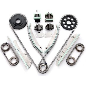 SCITOO Engine Timing Chain Kit - 3-387SF, TK4171, F8AZ-6256-AA, F8AZ-6256-BA, F8ZZ-6256-AA, XL3Z-6306-AA, 5W7Z-6268-AA, F3LY-6268-BFit For Lincoln for ford Continental Mustang Mark VIII 4.6L