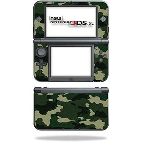 MightySkins Skin Compatible with New Nintendo 3DS XL (2015) Cover wrap Sticker Skins Green Camo
