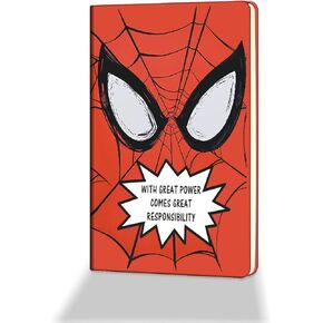 Super Spiderman Gifts Always Remember You’re Braver Than You Believe Leather Notebook Super Spiderman Fans Gifts (with great power comes great responsibility)