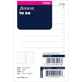 قائمة المهام لجيب Filofax (B212204)