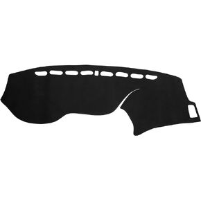 X AUTOHAUX Car Dashboard Cover Non-Slip Faux Suede Dash Board Protector Cover Mat for Honda Accord 2014-2017 Black
