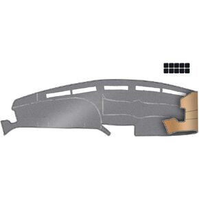 Upgrade Dacron Dashboard Cover Fit for 1992 1992 1993 1994 1995 1996 Fo-rd F-150/ F-250/ F-350Effective Anti Glare, Reduce Reflection, Sun Protection, Dust Proof, UV-Proof -Grey