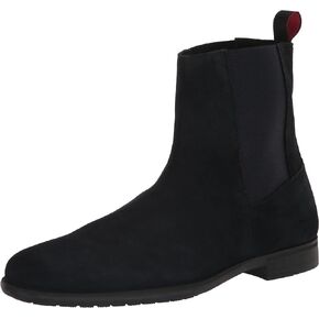 HUGO Men's Smooth Suede Pull on Chelsea Boot Hunting Shoe