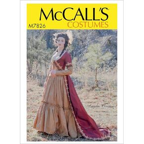 McCall's Patterns McCall's Women's Victorian Dress Costume Sewing Pattern by Angela Clayton, Sizes 14-22