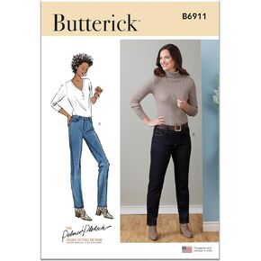 Butterick Misses' Jeans Sewing Pattern Kit by Palmer/Pletsch, Design Code B6911, Sizes 12-14-16-18-20
