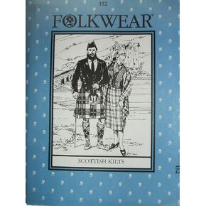 Folkwear Scottish Kilts #152 Highland Scotland Scottish Kilt Jacket Traditional Sewing Pattern & Knitted Vest (Pattern Only) folkwear152