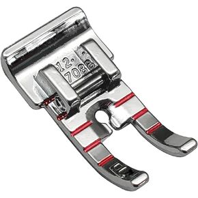 FQTANJU 1/4 inch Metal Patchwork Quilting Foot P60801 for Singer Featherweight 221 222and Low Shank Sewing Machine