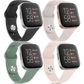 Band for Fitbit Versa 2 Bands Women Men, Soft Silicone Replacement Wristbands Sport Strap Compatible with Fitbit Versa 2 / Fitbit Versa/Versa Lite/Versa SE Smartwatch