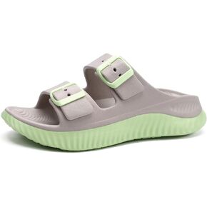 KuaiLu Womens Recovery Sandals With Comfortable Plantar Fasciitis Arch Support, Orthotic Adjustable Thick Cushion Sport Slides Reduces Stress on Feet, Joints & Back Post-Exercise