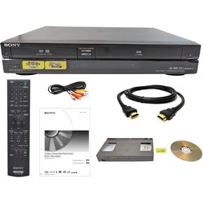 Sony VHS to DVD Recorder VCR Combo w/ Remote, HDMI (Renewed)