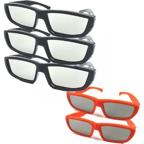 5 Pairs Solar Eclipse Viewers Plastic Glasses Sun Viewing ISO Certified, 3 Pairs Adult and 2 Pairs Kid
