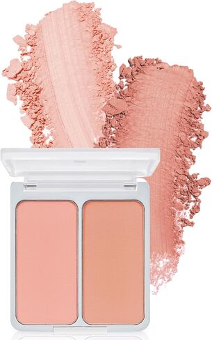 2-in-1 Cheek Tint Blush Contour Palette Hot Living Coral Blush High Pigment Blush Cheek Tint Compact Powder Makeup Blush Cheek Stain Face Makeup Powder Blush Face Korean Beauty Blush (0.30 fl oz) in Saudi Arabia