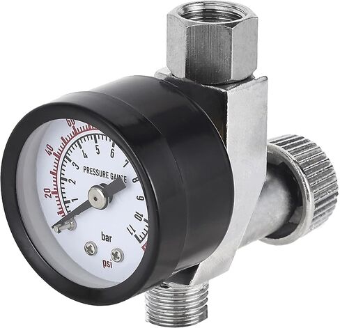 ¼ منظم ضغط الهواء NPT مزود بصمامين، نطاق الضغط 0-160 رطل لكل بوصة مربعة in Kuwait