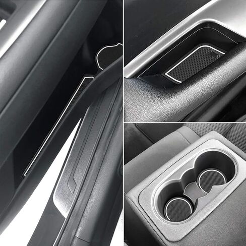 auovo Anti-dust Mats for kia Optima k5 Accessories 2016-2020 Car Cup Holder Inserts,Center Console Liner,Door Pocket Liner Mat Pad Rubber Premium Custom(16pcs/Set) (Red) in Kuwait