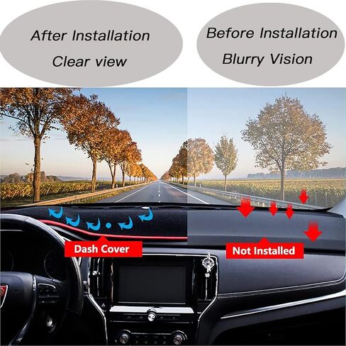 Dash Mat Cover Custom for GMC Sierra 1500 Fit for 2019 2020 2021 Chevrolet Silverado 1500 2500 3500 Dashboard mat Covers Accessories (GMC Sierra Embroidery Black Rim) in Saudi Arabia