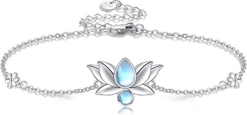 Evil Eye/Lotus Bracelet 925 Sterling Silver Evil Eye Bracelet Celtic Jewelry Lotus Flower Gifts for Women Girls in Saudi Arabia