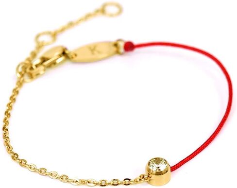 Elegent Red String Bracelet With Rhinestone Lucky Bracelets Half Rope Crystal Chain Lucky Gifts for Women in Saudi Arabia
